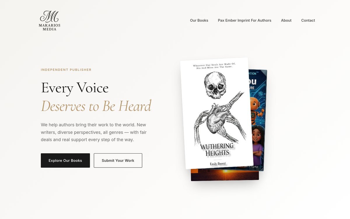 makariosmedia.com home page